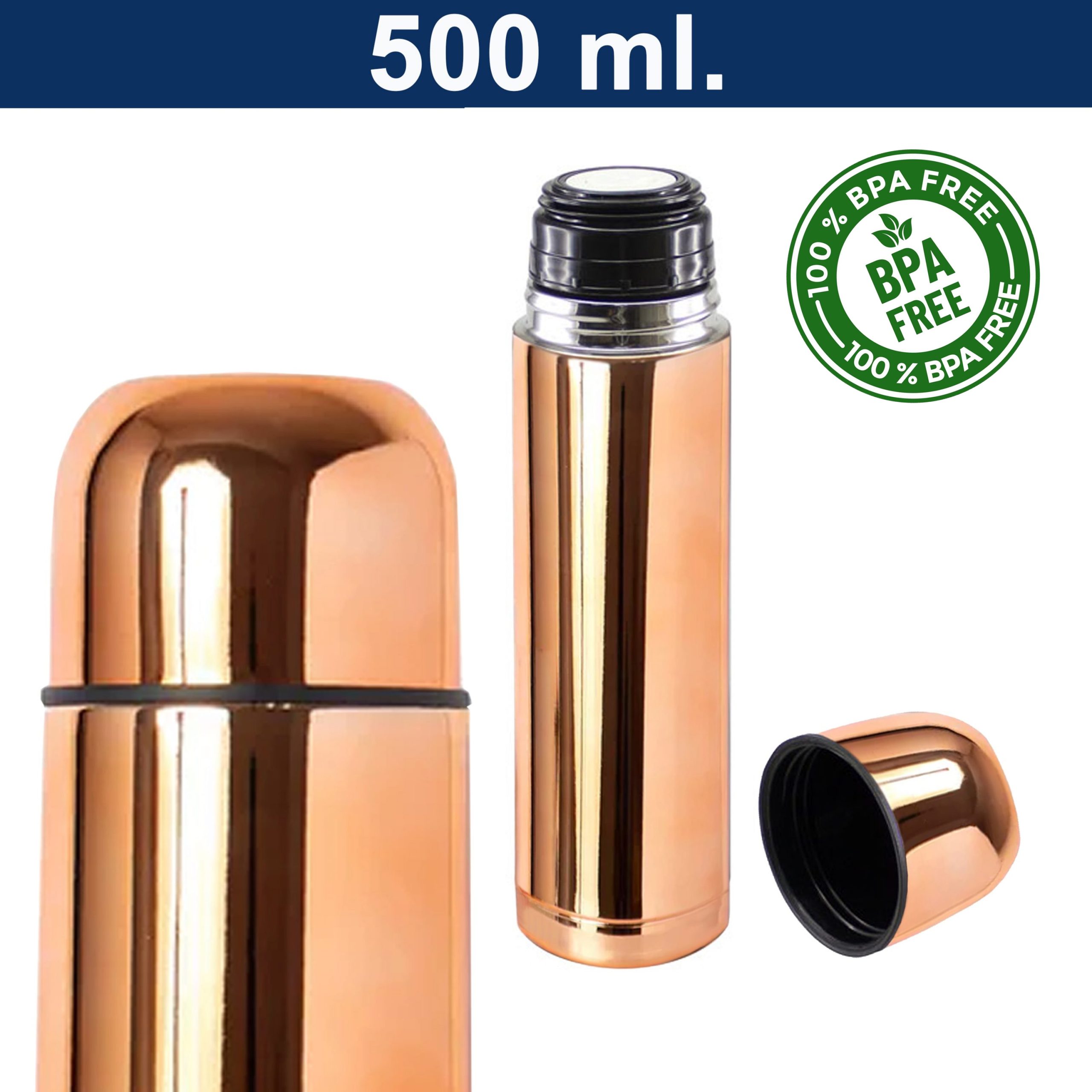 Termo Acero Inoxidable Encobrizado