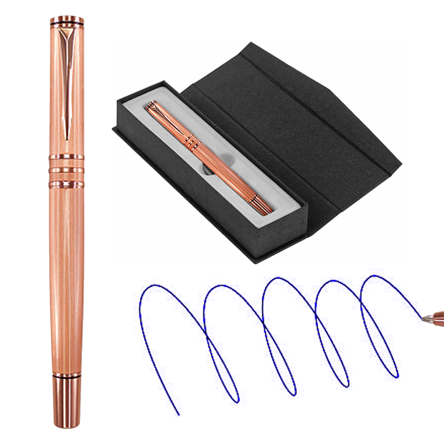 Roller Met&aacute;lico Encobrizado con estuche